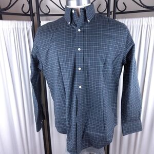 Lauren Ralph Lauren Classic Fit,  Green Plaid Shirt, Men's Size‎ 16 - 34/35